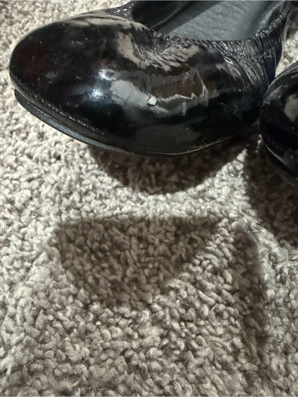 Tory Burch Black Patent Leather Ballet Flats